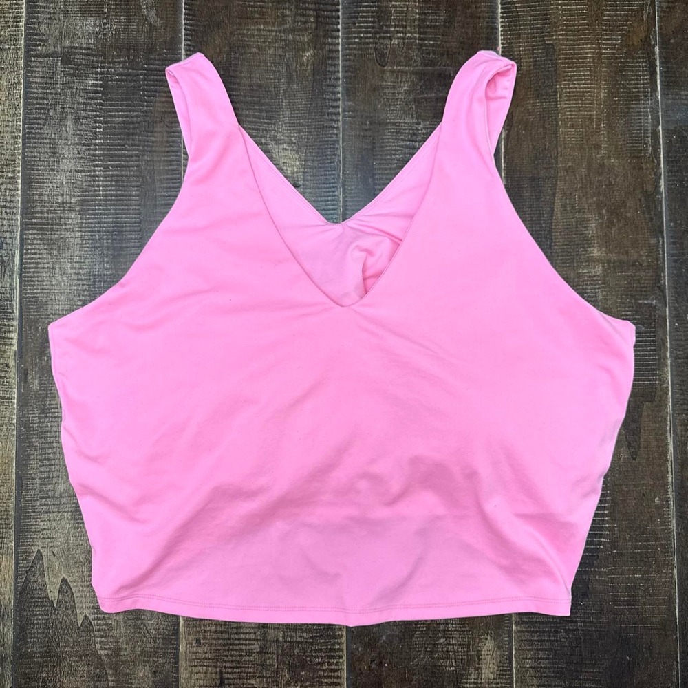 All In Motion Women's Pink Sports Bra Activewear Bra Top with Built in Support